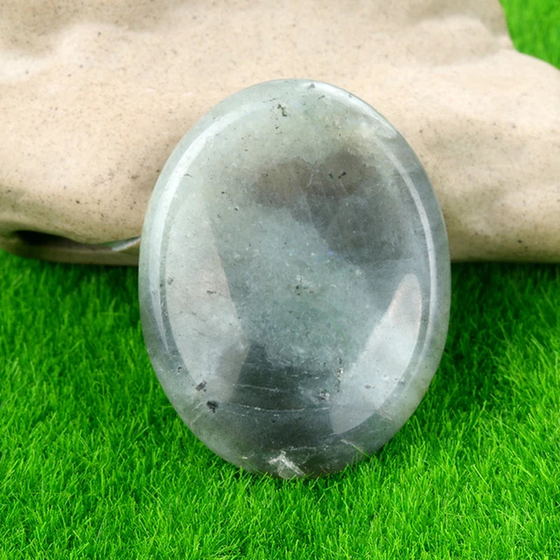 35X45Mm Thumb Worry Stones Oval Massage Quartz Healing Crystal Chakra Energy Therapy Meditation Spiritual Natural Gemstone Decor