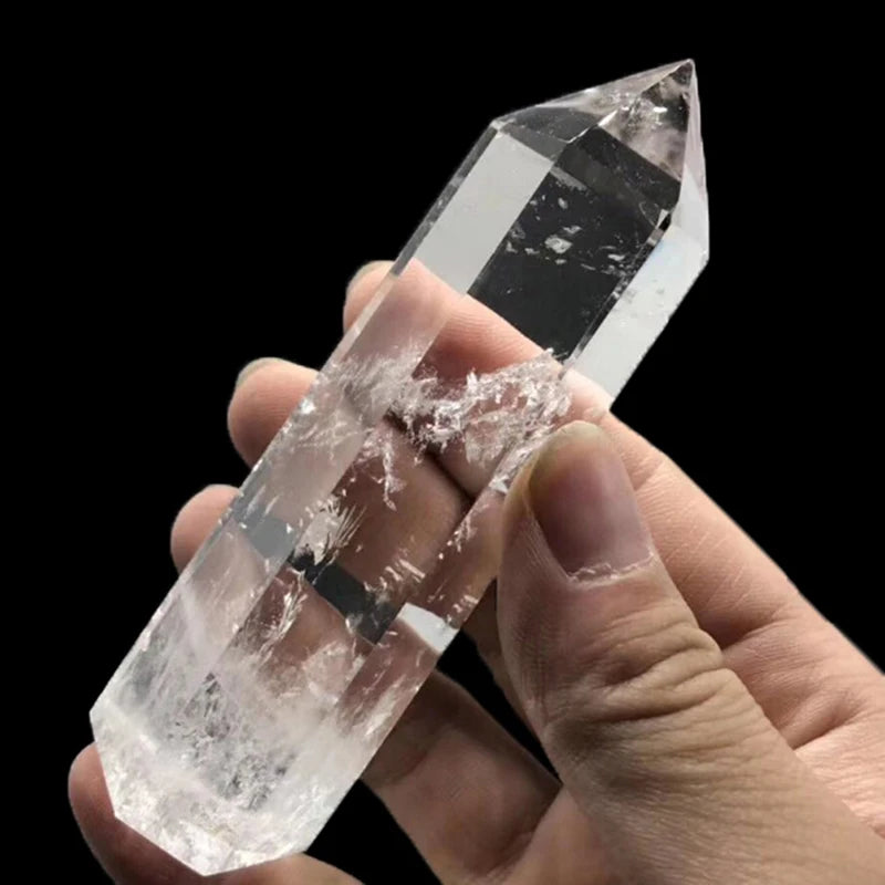 1Pc Clear Quartz Crystal Point Natural Wand Specimen Reiki Healing Stone