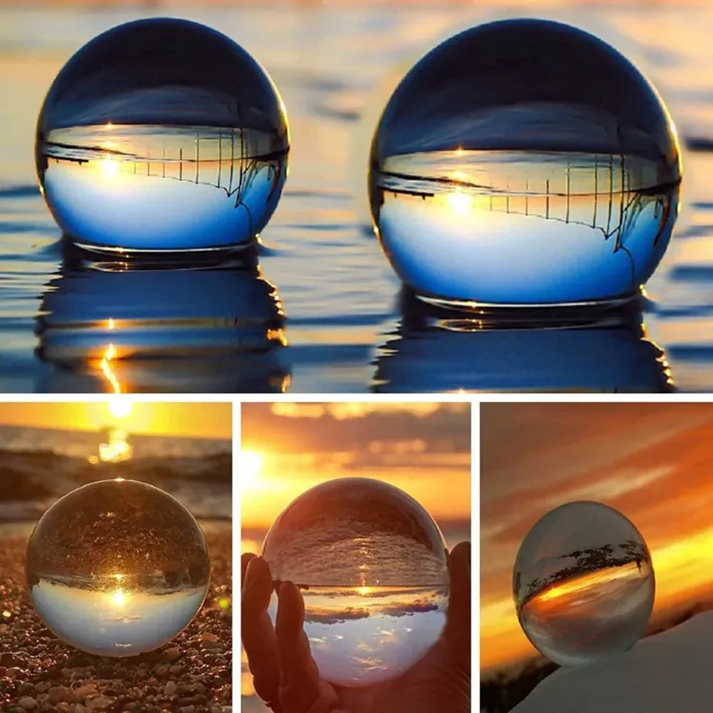 Clear 70Mm/80Mm/100Mm K9 Crystal Feng Shui Ball Glass Magic Sphere for Photography Prop Home Wedding Decoration Birthday Gift