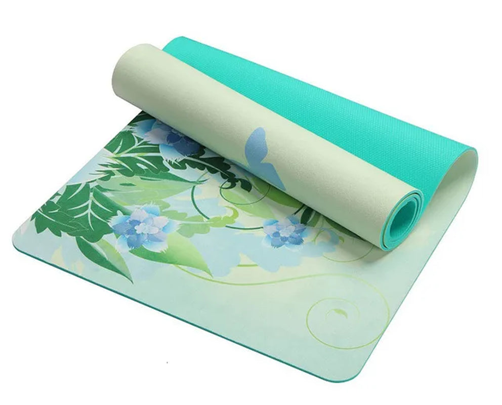 Professional Yoga Mat Pad Non-Slip Slimming Exercise Fitness Gymnastics Body Building Esterilla Pilates 6 MM Lotus Pattern L2127