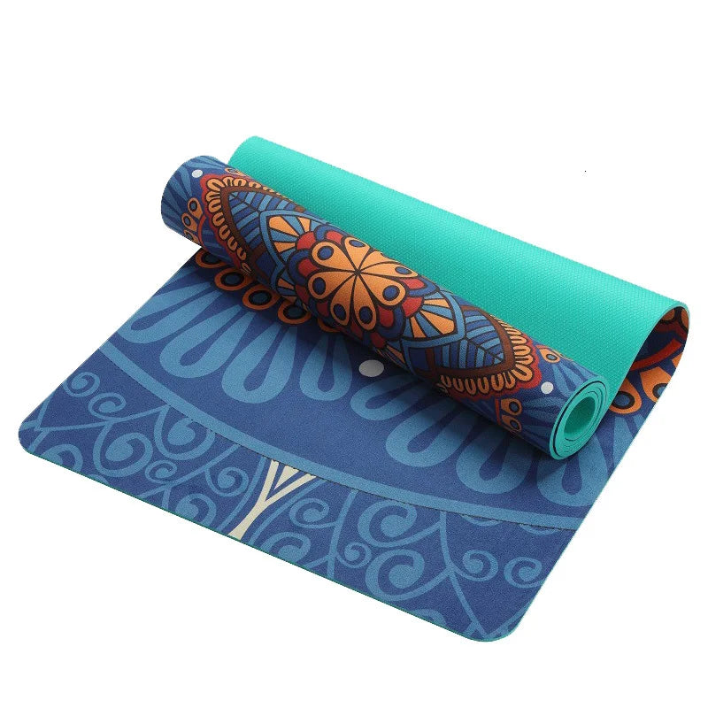 Professional Yoga Mat Pad Non-Slip Slimming Exercise Fitness Gymnastics Body Building Esterilla Pilates 6 MM Lotus Pattern L2127