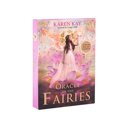 Newest Fairies Oracle Cards 44 Cards Fate Divination Tarot Card Table Game with Online Guidebook for Adult Children Game Gift