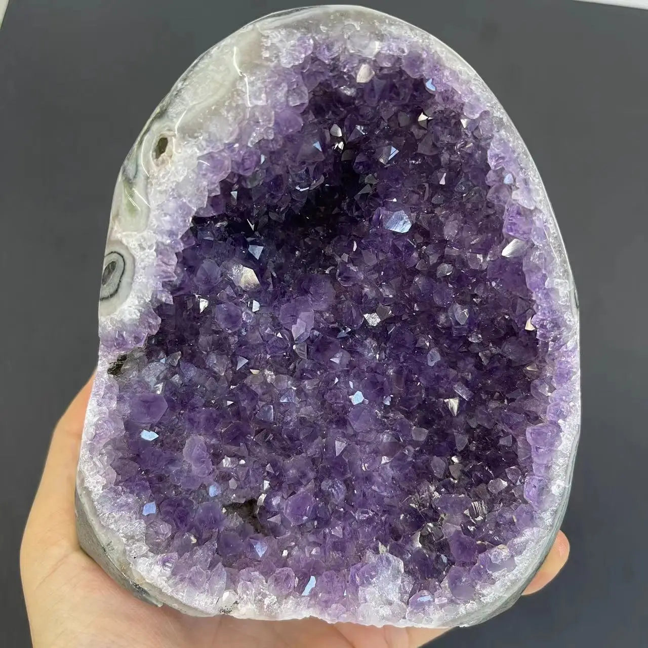 Natural Crystal Cluster Amethyst Stone Geode Raw Quartz Minerals Real Uruguay Home Decoration Spiritual Chakra Reiki