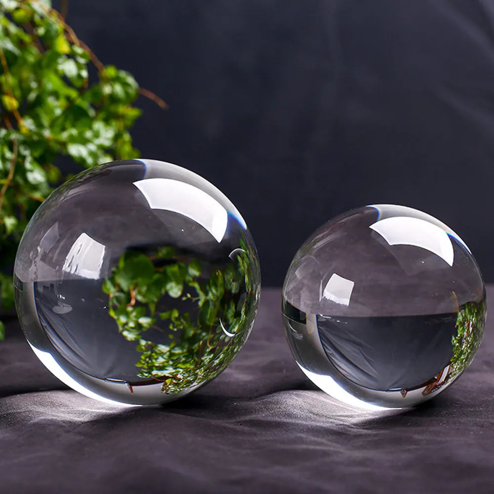 Clear 70Mm/80Mm/100Mm K9 Crystal Feng Shui Ball Glass Magic Sphere for Photography Prop Home Wedding Decoration Birthday Gift